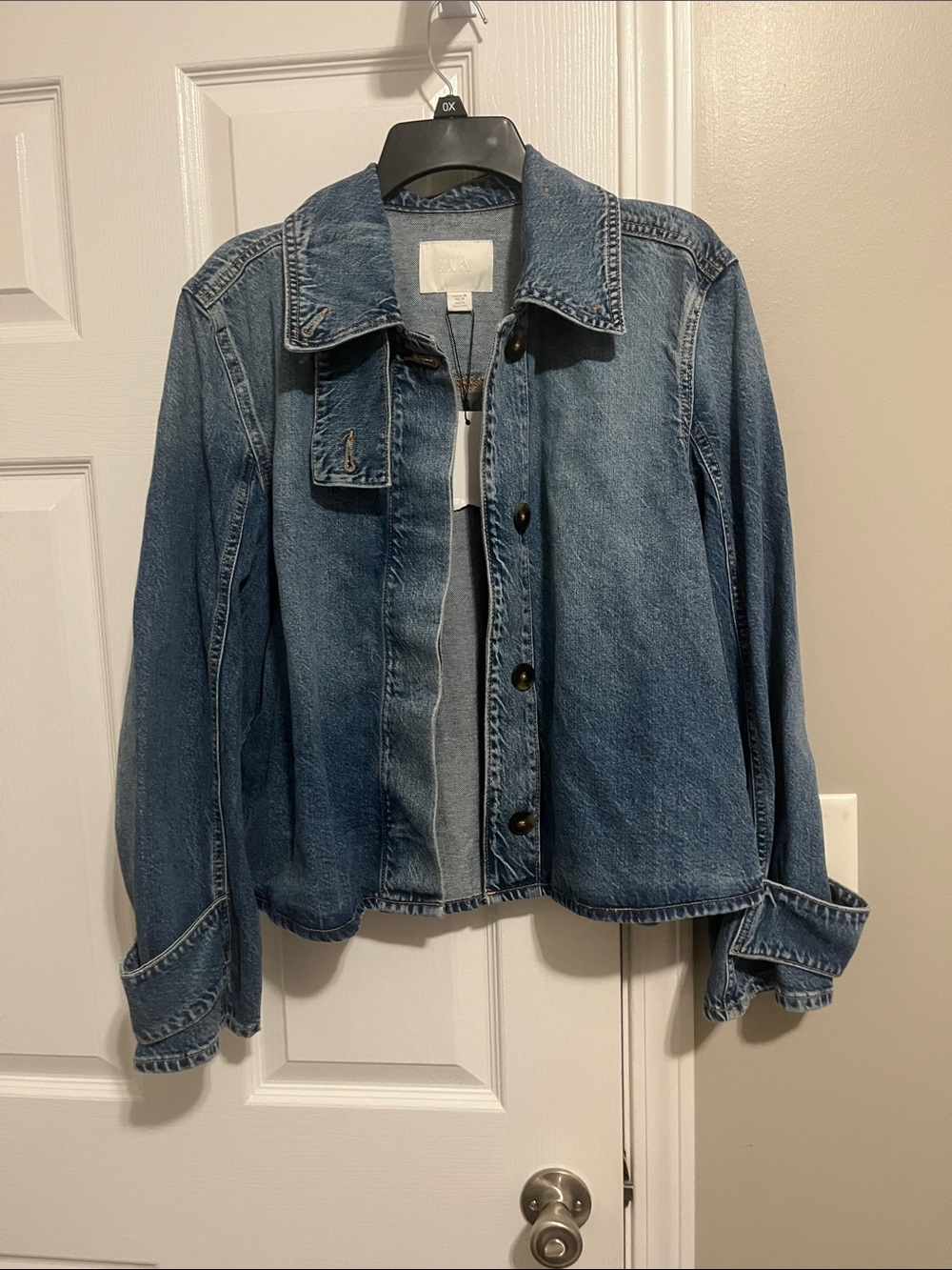 NWT Zara Denim Oversized Jacket - Picture 2 of 7